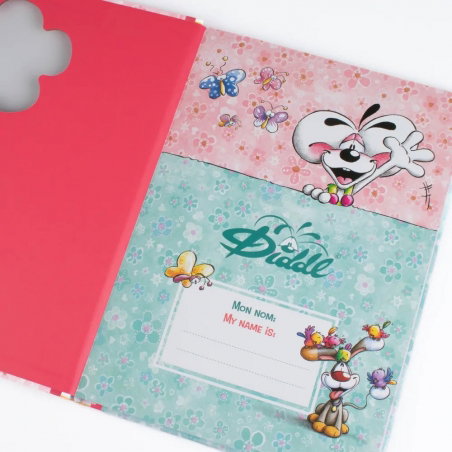 Carnet A4 rigide motif fleur Diddl - Diddl
