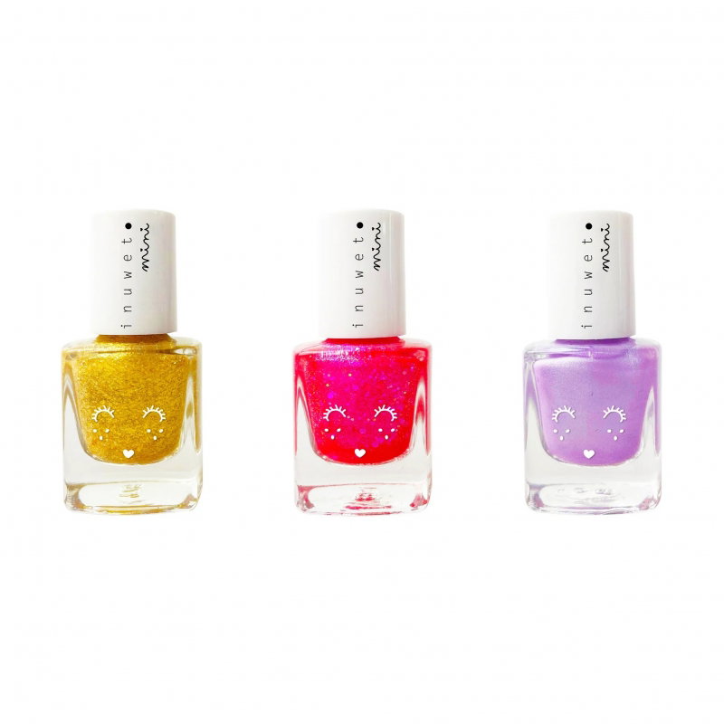 Coffret trio vernis à l'eau | Papaye, Fraise et Myrtille