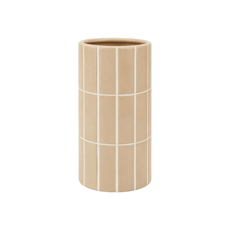 Vase carrelage | Beige
