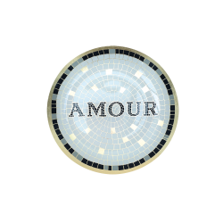 Assiette verre 15 cm | Amour - Opjet