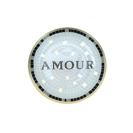 Assiette verre 15 cm | Amour - Opjet