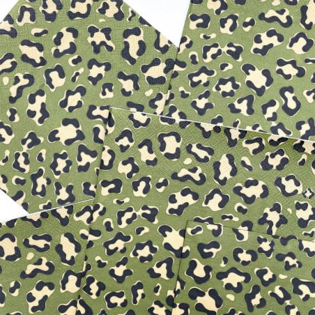 Serviette papier | Léopard kaki - Opjet