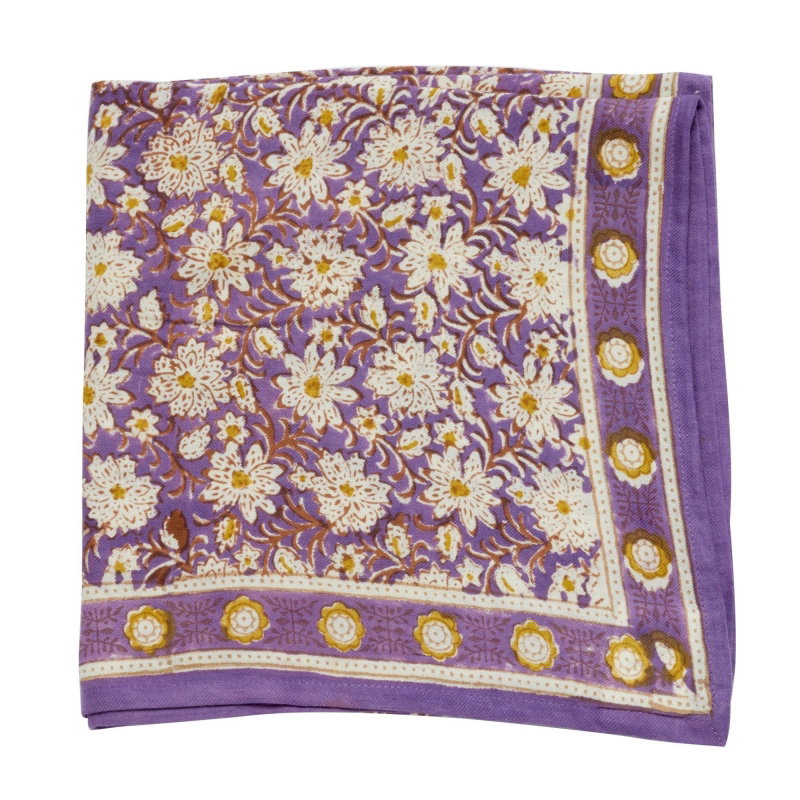 Petit Foulard Indien | Dupatta Cassis