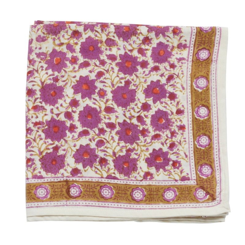 Petit Foulard Indien | Dupatta Rose Indien