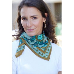Petit Foulard Indien | Jakarta Vert