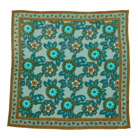 Petit Foulard Indien | Jakarta Vert - Bonheur du jour