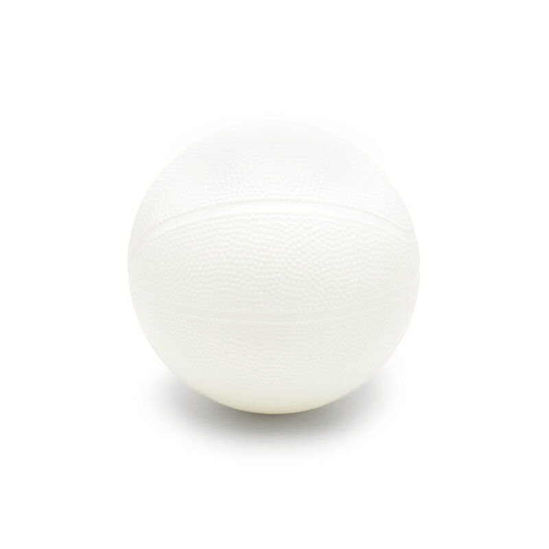 Ballon basketball 18 cm | Blanc