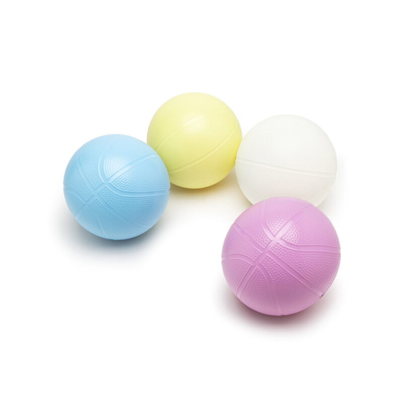 Ballon basketball 18 cm | Blanc