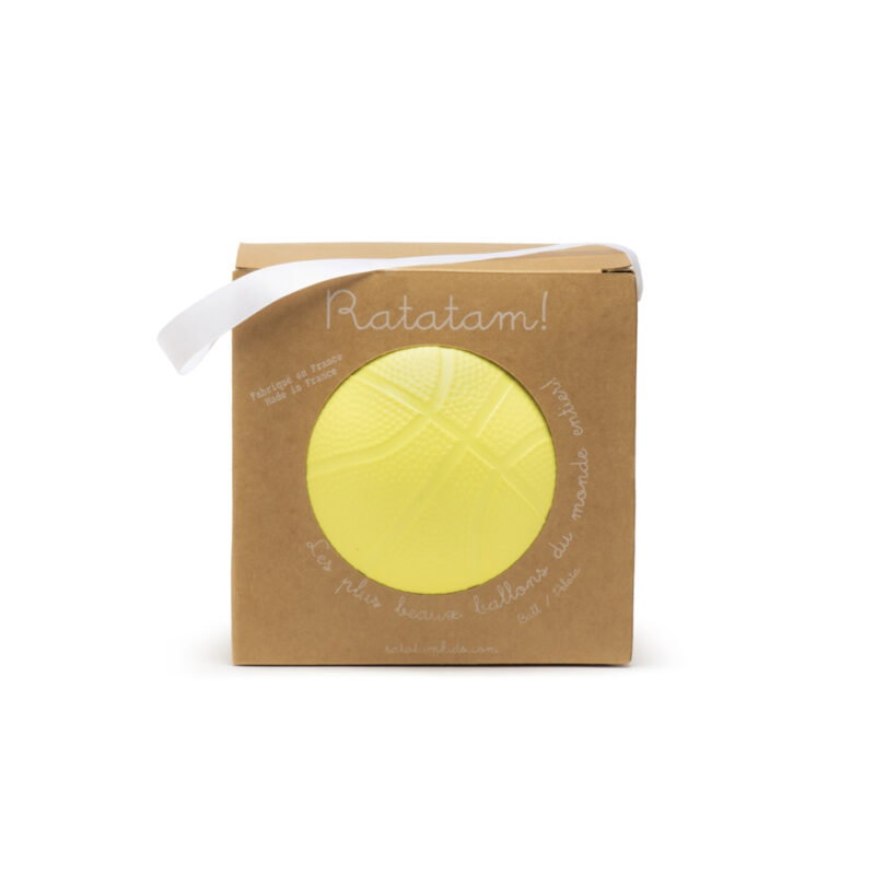 Ballon basketball 18 cm | Blanc