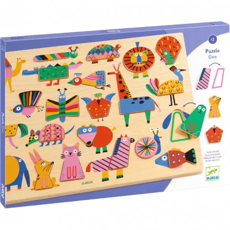 Puzzle 22 pièces | Puzzlo Geo - Djeco