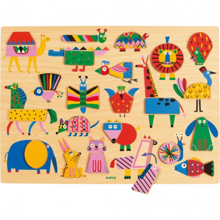 Puzzle 22 pièces | Puzzlo Geo - Djeco