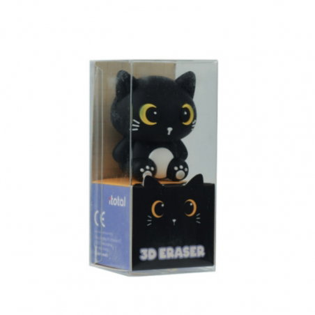 Gomme animaux | Chat noir - Sélection déco