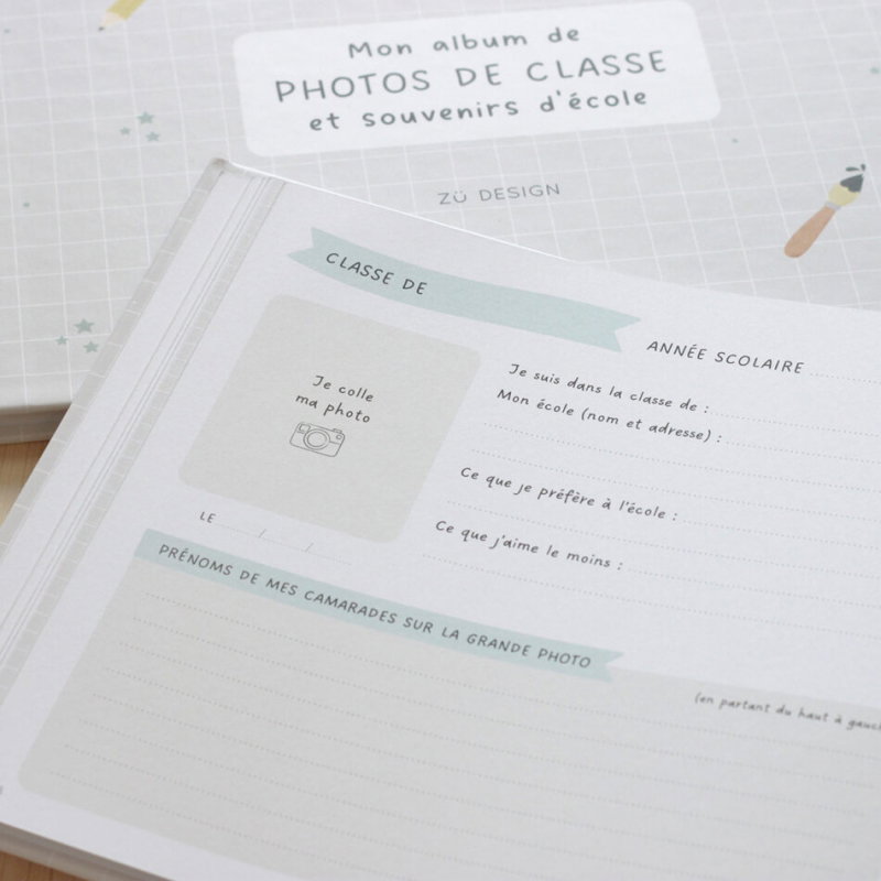 Mon album de photos de classe et souvenirs d'école