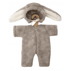 Ensemble bunny en fausse fourrure beige