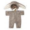 Ensemble bunny en fausse fourrure beige