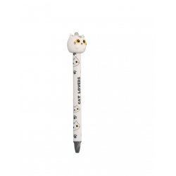 Stylo effaçable 3D | Chat Blanc