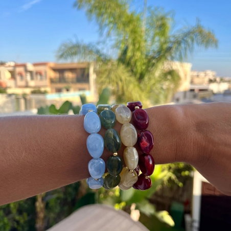 Bracelet Bougainvillier - Bordeaux - Almati
