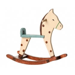 Cheval à bascule à pois pour souris - Maileg