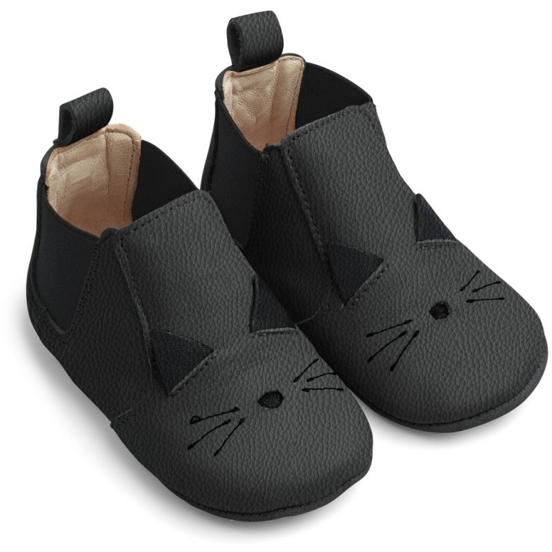 Chaussons Chat Noir Taille Chaussette Liewood 18 Little Cecile