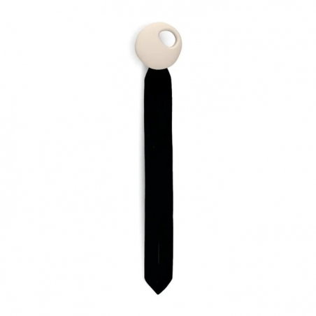Attache tétine "Pebble" | Black/Sand - Elhée