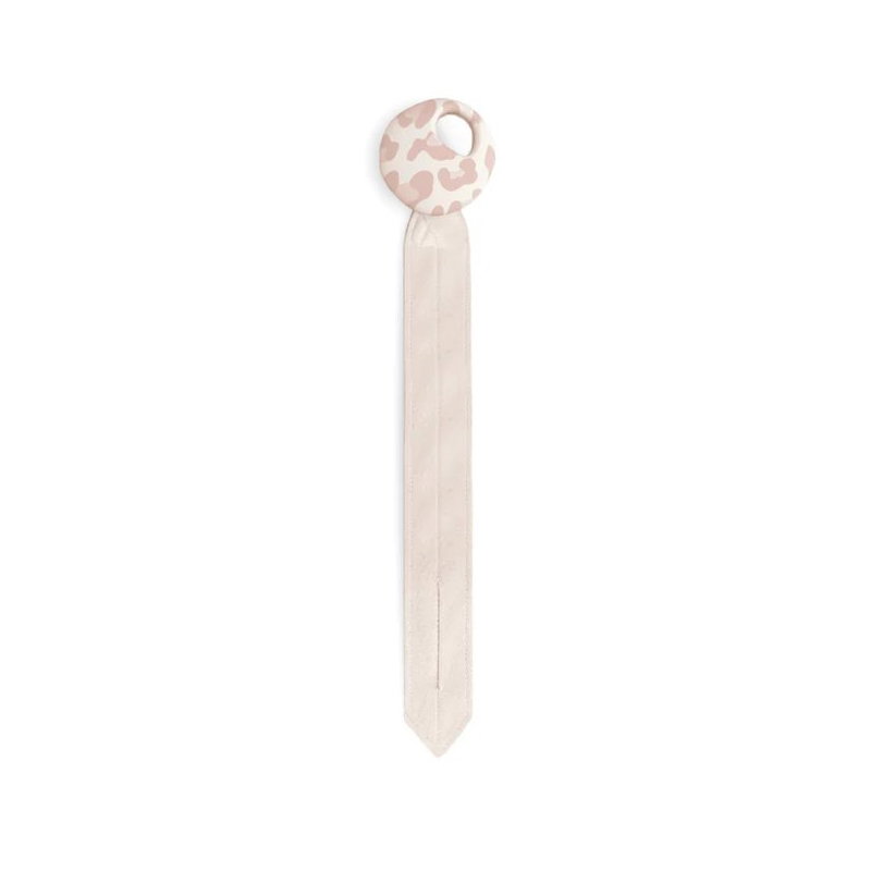 Attache tétine "Pebble" | Sand/Graou Pink