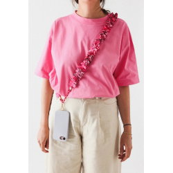 Cordon de téléphone Froufrou | Rose bonbon