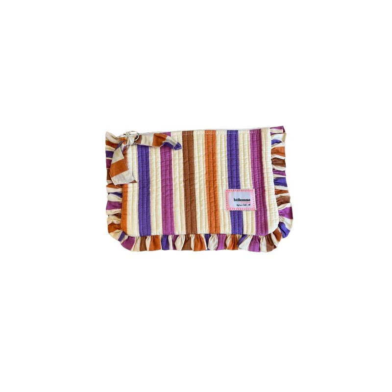 Pochette Janice | Rayures multicolores