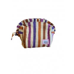 Trousse de toilette Bonnie | Rayures multicolores - Bëllemme