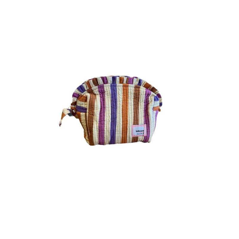 Trousse de toilette Bonnie | Rayures multicolores
