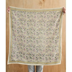 Foulard Grand format | Haydee sorbet citron vert violette