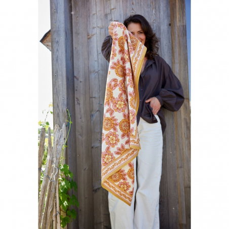 Foulard Indien | Jakarta rose - Bonheur du jour
