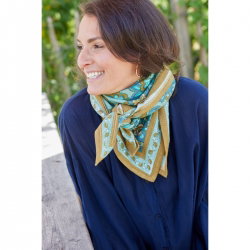 Foulard Indien | Jakarta vert