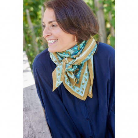 Foulard Indien | Jakarta vert - Bonheur du jour