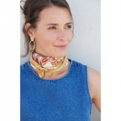 Petit Foulard Indien | Jakarta rose