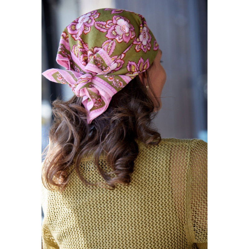 Petit Foulard Indien | Jakarta olive