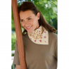 Petit Foulard Indien | Leopard Ecru/kiwi