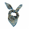 Petit Foulard Indien | Leopard Bleu klein