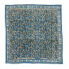 Petit Foulard Indien | Leopard Bleu klein
