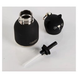 Mini gourde isotherme 200 ml  | Chat noir
