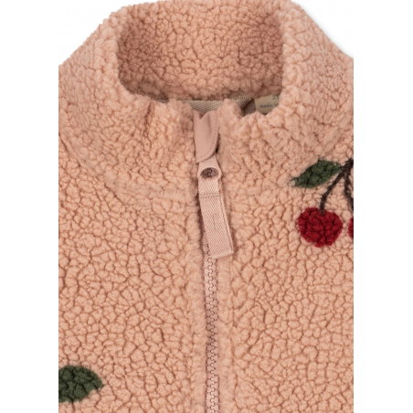 Veste polaire | Ma grande cerise Blush - Konges Slojd