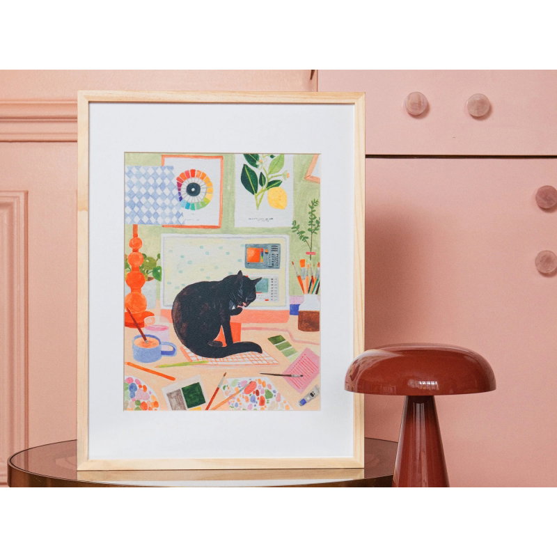 Coffret de peinture au numéro | La pause du chat
