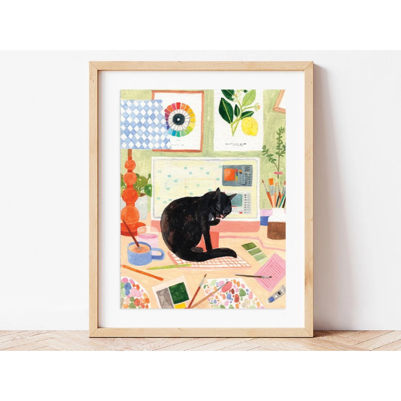 Coffret de peinture au numéro | La pause du chat