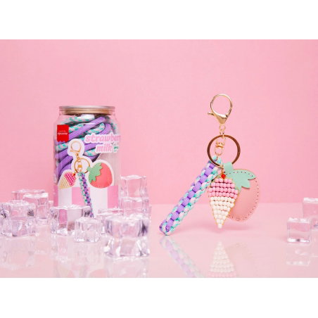 Kit Canette Bag Charm Pshiiit | Strawberry Milk - La petite épicerie