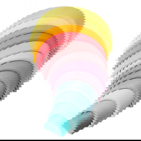 Jouet en bois écologique arc-en-ciel Grimm's Pastel tunnel Jouet en bois écologique arc-en-ciel Grimm's Pastel tunnel