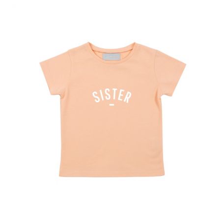 Tshirt sister pêche manches courtes Tshirt sister pêche manches courtes