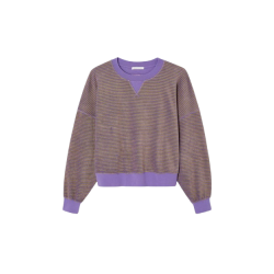 Sweat femme Fuxom | Rayures Prune