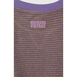 Sweat femme Fuxom | Rayures Prune