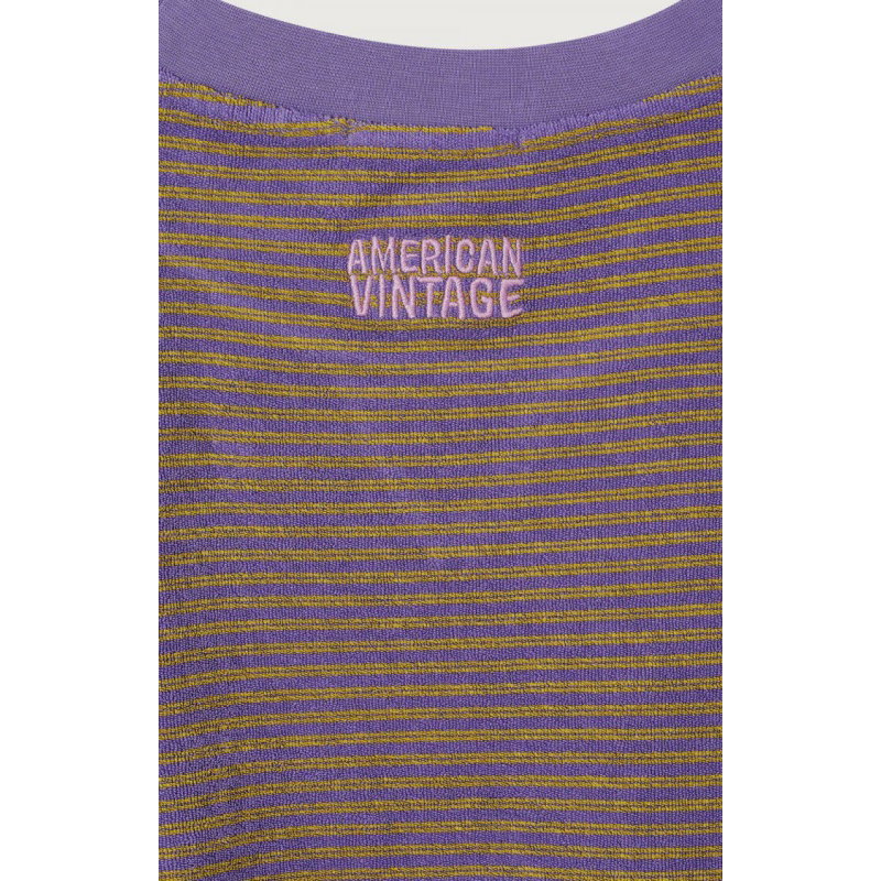 Sweat femme Fuxom | Rayures Prune
