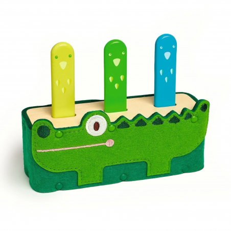 Jeu en bois | Softi-pop Crocodile - Djeco