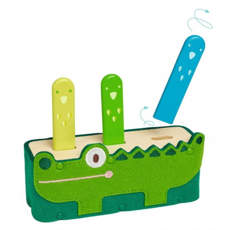 Jeu en bois | Softi-pop Crocodile - Djeco